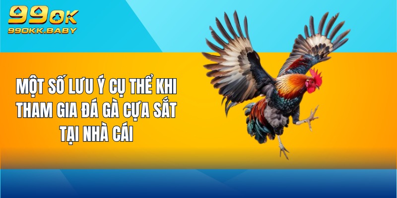 Một số lưu ý cụ thể khi tham gia đá gà cựa sắt tại nhà cái